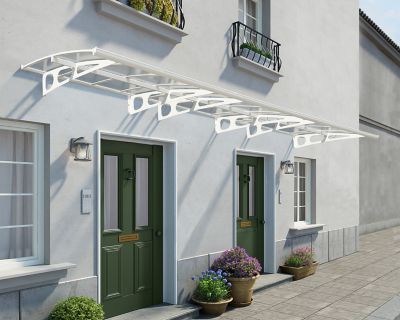 Image showing  Bordeaux 6690 22 ft. x 4 ft. Awning - Clear