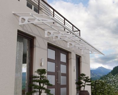 Image showing  Bordeaux 6690 22 ft. x 4 ft. Awning - Clear