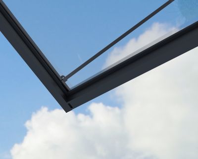 Image showing 9 th Canopia by Palram 6 x 5ft. Sophia XL 2000 Awning, Gray/Clear