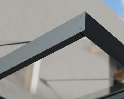 Image showing 8 th Canopia by Palram 12 x 5ft. Sophia XL 4000 Awning, Gray/Clear