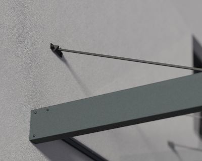 Image showing 5 th Canopia by Palram Sophia XL 5000, 15 x 5ft. Awning, Gray/Clear