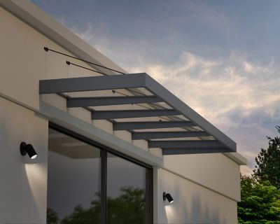 Image showing  19 x 5ft. Sophia XL 6000 Awning, Gray/Clear