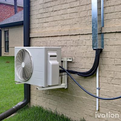 Image showing  Outdoor Split Air Conditioner Bracket, Heavy-Duty Wall Mount Universal AC Support Bracket