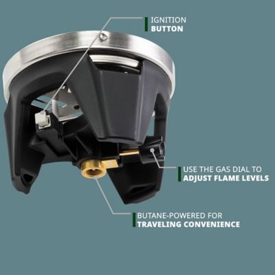 Image showing  Portable Stove & Cooking System with 1L Pot, Compact Propane Stove Cooktop with Handle