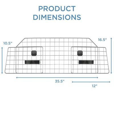 Image showing  Dog Barrier for SUV's, Cars and Vehicles, 35.5 in., Heavy-Duty, Adjustable Pet Barrier, Universal Fit