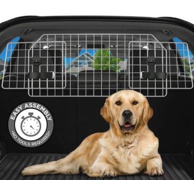 Image showing  Dog Barrier for SUV's, Cars and Vehicles, 35.5 in., Heavy-Duty, Adjustable Pet Barrier, Universal Fit