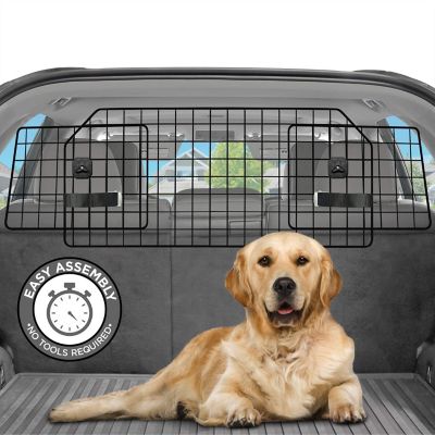 Pawple Dog Barrier for SUV's, Cars & Vehicles, Heavy-Duty - Adjustable Pet Barrier, Universal Fit
