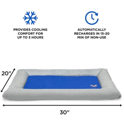 Image showing 2 th Arf Pets Self Dog Cooling Mat, Solid Gel Based Pet Cooling Mat with Foam Based Bolster Bed