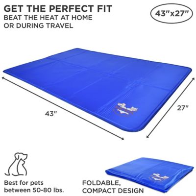 Image showing  Durable Non-Toxic Cooling Gel Dog Bed Mat for Kennels, Crates and Beds