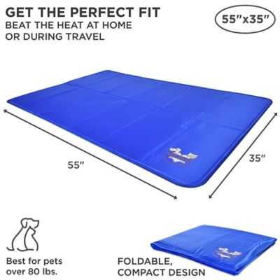 Image showing  Durable Non-Toxic Cooling Gel Dog Bed Mat for Kennels, Crates and Beds, 35 in. x 55 in.