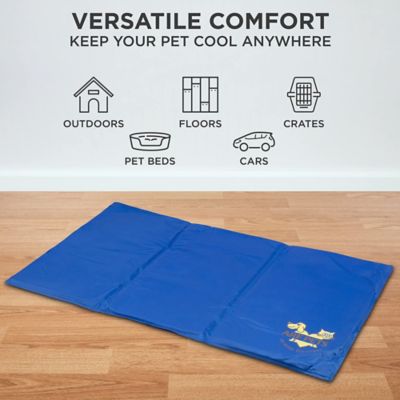 Image showing  Durable Non-Toxic Cooling Gel Dog Bed Mat for Kennels, Crates and Beds
