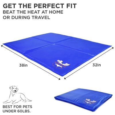Image showing  Durable Non-Toxic Cooling Gel Dog Bed Mat for Kennels, Crates and Beds, 31 in. x 37 in.