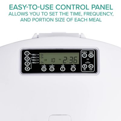 Image showing  Automatic Pet Feeder W/Portion Control, Voice Recorder, & Programmable Up to 4 Meals a Day