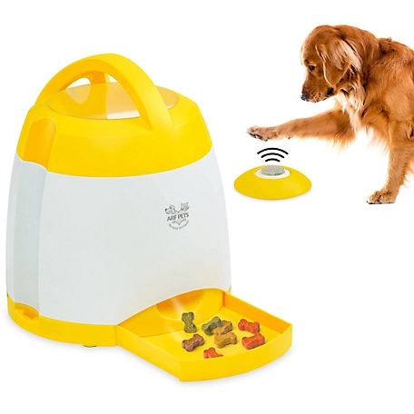 Arf Pets Dog Treat Dispenser with Button - Dog Memory Training Toy Promotes Exercise