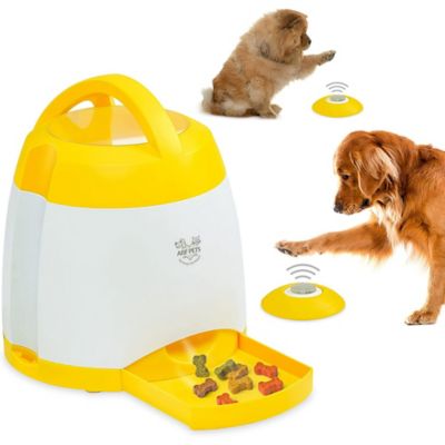 Arf Pets Dog Treat Dispenser with Button - Dog Memory Training Toy Promotes Exercise - 2 Buttons