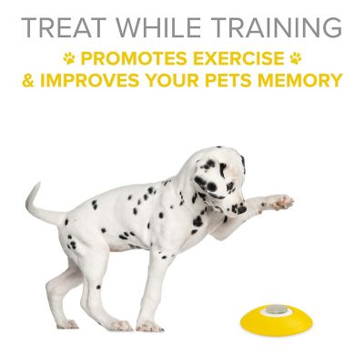 Image showing  Dog Treat Dispenser with Button - Dog Memory Training Toy Promotes Exercise - 2 Buttons