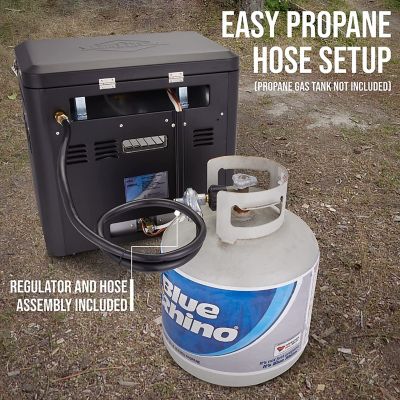 Image showing 5 th Hike Crew Gas Camping Oven, CSA Approved 2-Burner Stove & Camp Oven with Bag, Igniter & More - Black