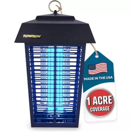 Flowtron Bug Zapper Mosquito Zapper with 1 Acre of Coverage 40W Bulb and 5600V Mosquito Grill Fly Swatters & Zappers