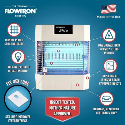 Image showing  Electronic Fly/Insect Killer, Indoor 80W Bug Zapper with 1,200 Sq.Ft of Coverage Area