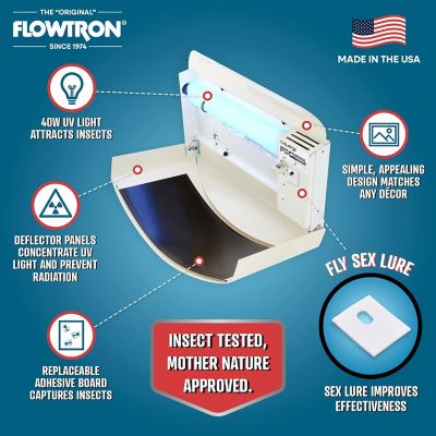 Image showing  Galaxie Electronic Fly Killer, Wall Sconce 40W Fly Zapper, Covers 600 sq. ft