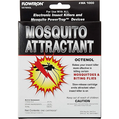 Flowtron Octenol Mosquito Attractant Cartridge, 5 Times More Effective, Unscented