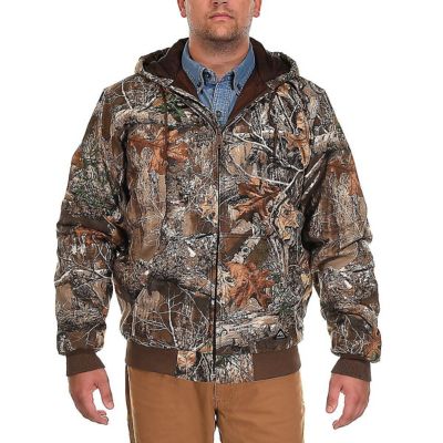 Ridgecut Men's Quilt-Lined Hooded Insulated Camo Jacket at Tractor