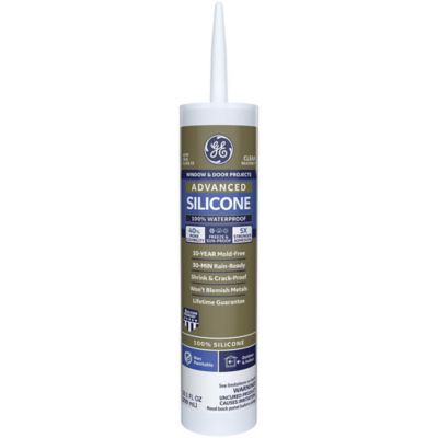 GE 10.1 oz. Advanced Silicone II Window and Door Sealant, Clear