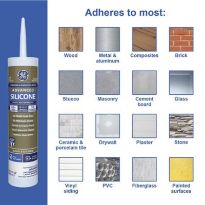 Image showing  10.1 oz. Advanced Silicone II Window and Door Sealant, Clear