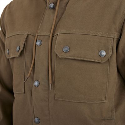 Image showing  Men's Toughshield Super-Duty Sherpa-Lined Sanded Duck Hooded Jacket