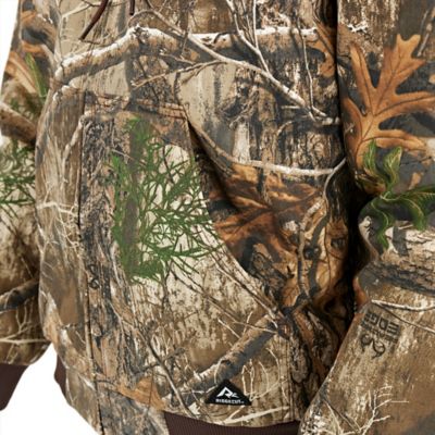 Image showing  Men's Quilt-Lined Hooded Insulated Camo Jacket
