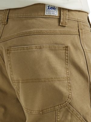 Image showing 4 th Lee Men's Relaxed Fit Mid-Rise Legendary Workwear Carpenter Jeans