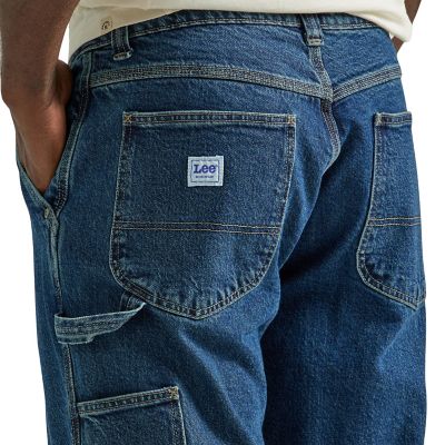 Image showing 4 th Lee Men's Relaxed Fit Mid-Rise Legendary Workwear Carpenter Jeans