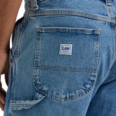 Image showing 4 th Lee Men's Relaxed Fit Mid-Rise Legendary Workwear Carpenter Jeans