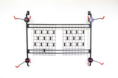 Image showing  Ultra Customizable Mounted Garage Organizer/Bike Rack