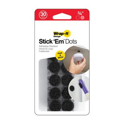 Wrap-It Stick 'Em Dots - 0.75" (30 Sets)