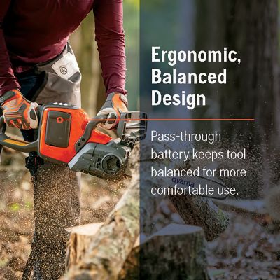 Image showing  Power Axe 225i 14 in. 40V Battery Powered Cordless Chainsaw, 4 Ah Battery and Charger Included