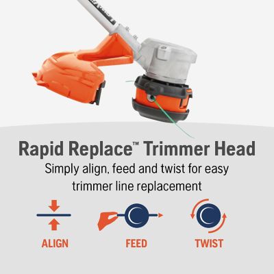 Image showing 6 th Husqvarna 320iL 16 in. 40V Straight Shaft Cordless String Trimmer, Battery and Charger Not Included