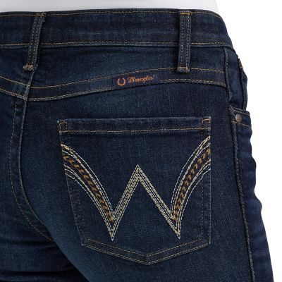 Image showing 4 th Wrangler Women's Stretch Fit Mid-Rise Ultimate Riding Jeans, Q-Baby
