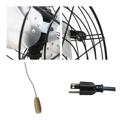 Image showing  18 In. 3-Speed Indoor Tilting Wall-Mounted Poultry Fan with Wide Guard