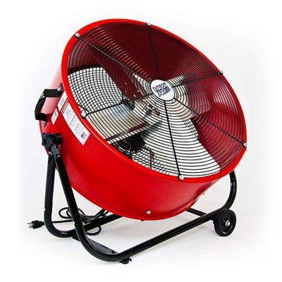 Maxx Air 24 In. 2-Speed Tilting Direct Drive Drum Fan, Red at Tractor ...