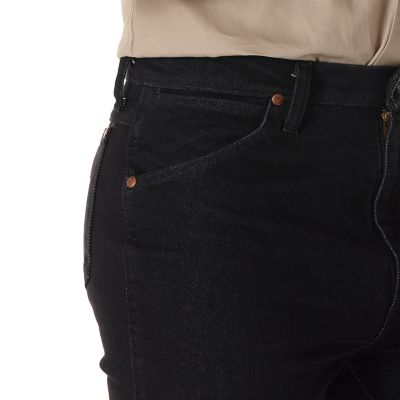 Image showing  Men's Slim Fit High-Rise Cowboy Cut Stretch Jeans, 100938BLK
