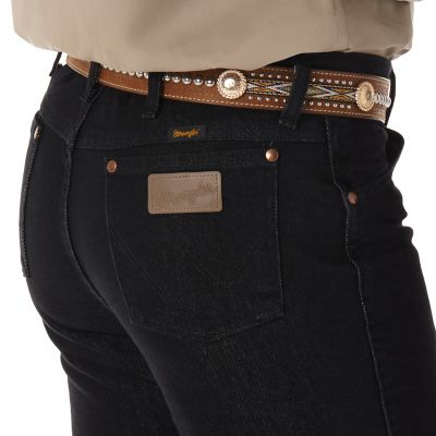 Image showing  Men's Slim Fit High-Rise Cowboy Cut Stretch Jeans, 100938BLK