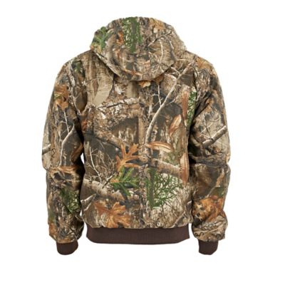 Image showing  Men's Quilt-Lined Hooded Insulated Camo Jacket