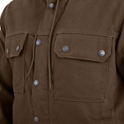 Image showing  Men's Toughshield Super-Duty Sherpa-Lined Sanded Duck Hooded Jacket