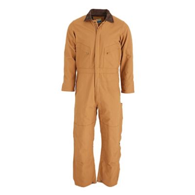 Blue Mountain Men's Heavy-Duty Rigid Duck Insulated Coveralls