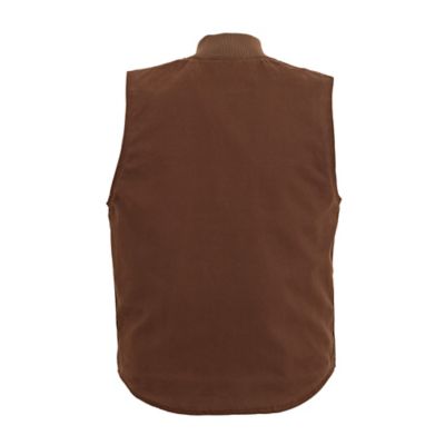 Image showing  Men's Toughshield Super-Duty Sherpa-Lined Sanded Duck Vest
