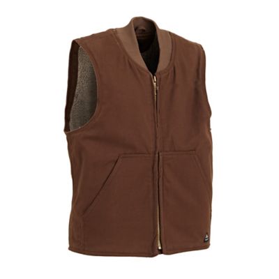 Image showing  Men's Toughshield Super-Duty Sherpa-Lined Sanded Duck Vest