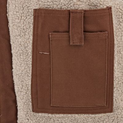 Image showing 7 th Ridgecut Men's Toughshield Super-Duty Sherpa-Lined Sanded Duck Vest