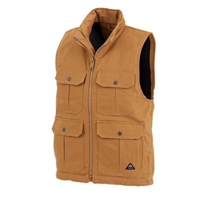 Image showing  Men's Toughshield Quilted Fleece-Lined Super-Duty Sanded Duck Vest