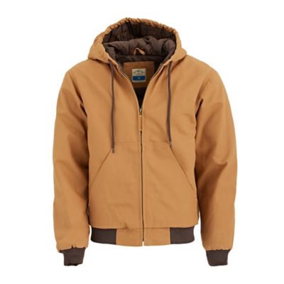 Blue Mountain Men's Duck Quilt-Lined Hooded Insulated Jacket